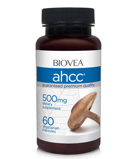 AHCC 500 mg Mushroom Immunity Formula / 60 Caps  Biovea - Nutra Best Bulgaria