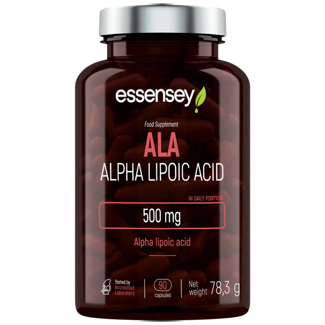 ALA | Alpha Lipoic Acid 500 mg - 90 капсули  ESSENSEY - Nutra Best Bulgaria