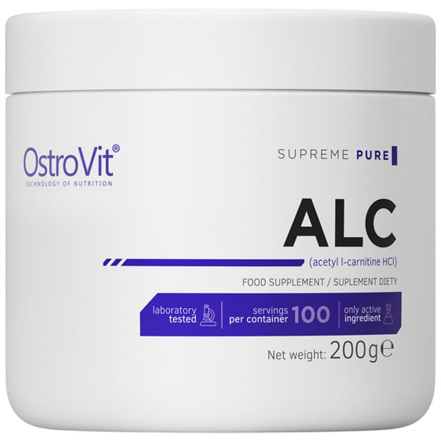 ALC / Acetyl L-Carnitine Powder 200 грама  OstroVit - Nutra Best Bulgaria