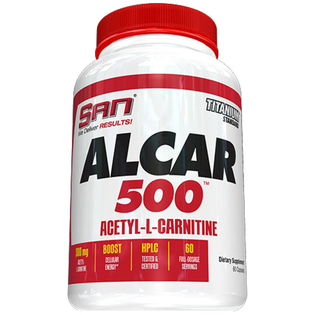 ALCAR 500 / Acetyl L-Carnitine 60 капсули  SAN - Nutra Best Bulgaria
