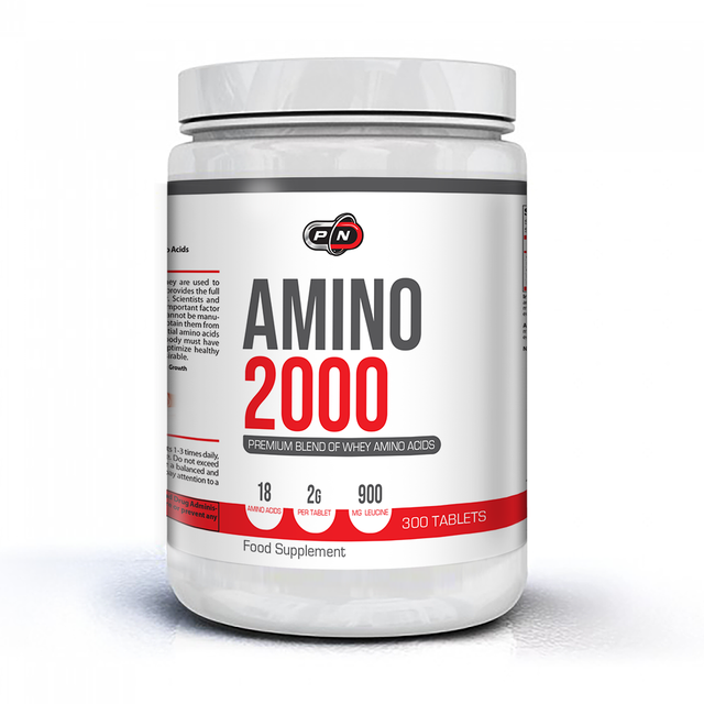 AMINO 2000 МГ + LEUCINE - 300 Tаблетки  Pure Nutrition - Nutra Best Bulgaria