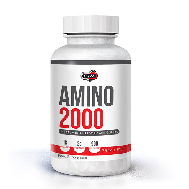 AMINO 2000 МГ + LEUCINE - 75 Tаблетки  Pure Nutrition - Nutra Best Bulgaria