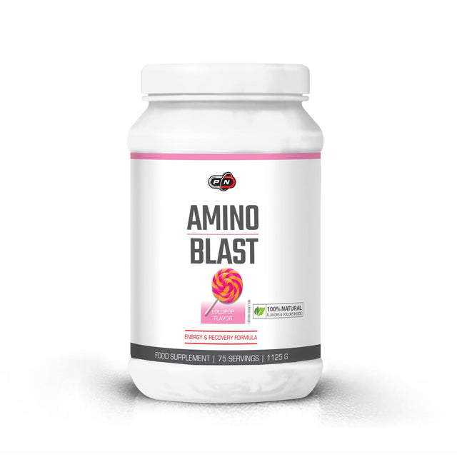 AMINO BLAST - LOLLIPOP - NATURALLY FLAVORED - 1125 Г  Pure Nutrition - Nutra Best Bulgaria
