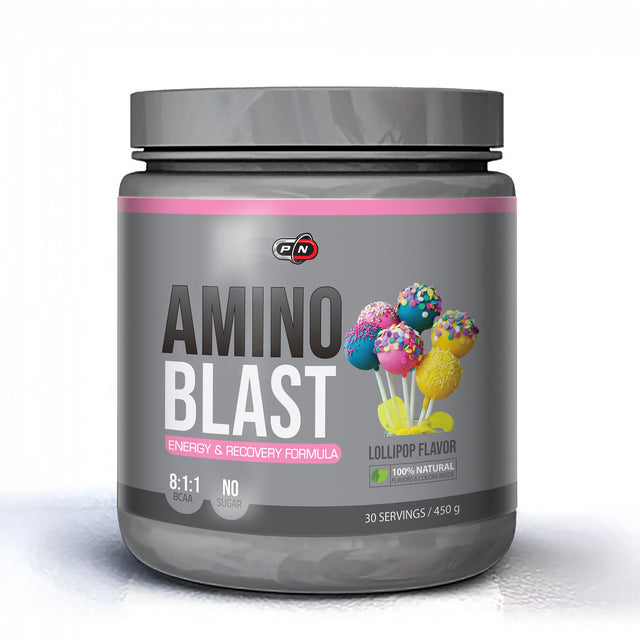 AMINO BLAST - LOLLIPOP - NATURALLY FLAVORED - 450 Г  Pure Nutrition - Nutra Best Bulgaria