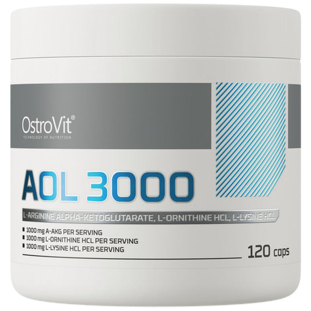 AOL 3000 mg / Arginine Ornithine Lysine 120 капсули  OstroVit - Nutra Best Bulgaria