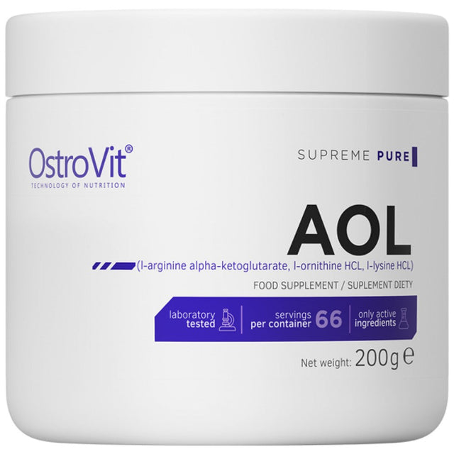 AOL / Arginine Ornitine Lysine Powder 200 грама  OstroVit - Nutra Best Bulgaria