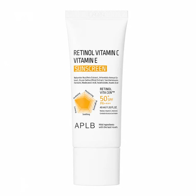 APLB - Retinol Vitamin C Vitamin E Sunscreen SPF50+, 40ml  APLB - Nutra Best Bulgaria