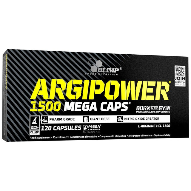 ArgiPower 1500 Mega Caps - 120 капсули - Nutra Best Bulgaria