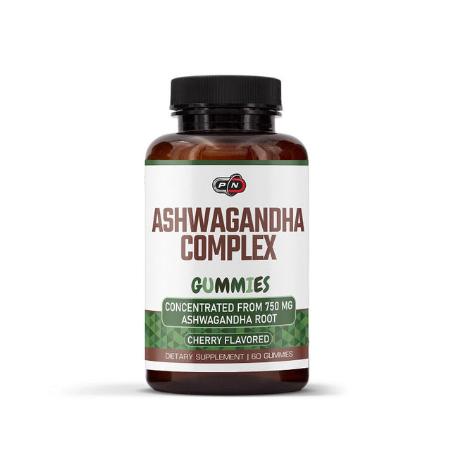 ASHWAGANDHA COMPLEX CHERRY FLAVORED - 60 gummies - Nutra Best Bulgaria