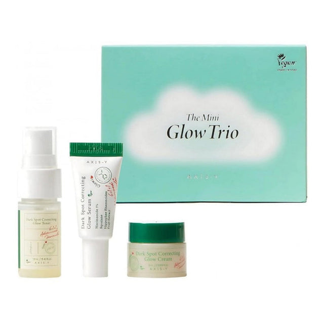 AXIS-Y The Mini Glow Trio Toner 12 ml + Serum 5 ml + Cream 5 ml  Axis-Y - Nutra Best Bulgaria