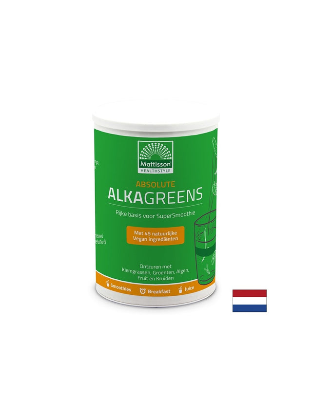 Алкално-киселинен баланс - Алка Грийнс - Absolute Alkagreens, 300 g прах  Mattisson Healthstyle - Nutra Best Bulgaria