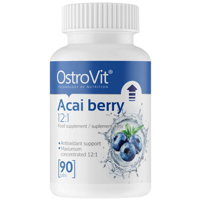 Acai Berry 12:1 500 mg 90 Таблетки  OstroVit - Nutra Best Bulgaria
