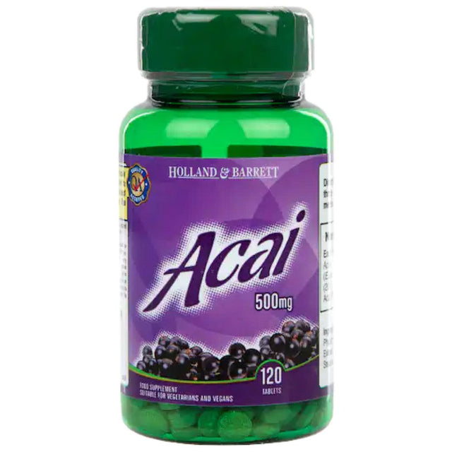 Acai Berry 500 mg - 120 Таблетки  Holland and Barrett - Nutra Best Bulgaria