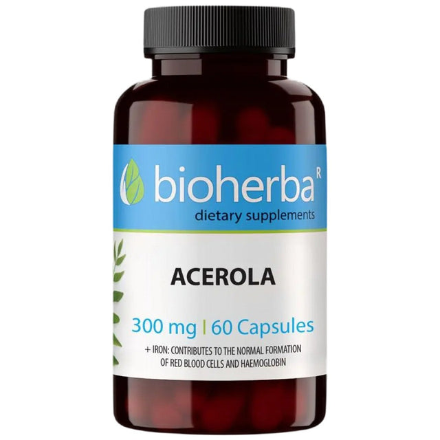 Acerola 300 mg - 60 капсули  Bioherba - Nutra Best Bulgaria