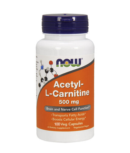Acetyl L-Carnitine - 100 капсули  NOW Foods - Nutra Best Bulgaria