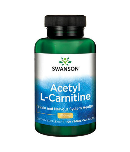 Acetyl L-Carnitine 500 mg - 100 капсули  Swanson - Nutra Best Bulgaria