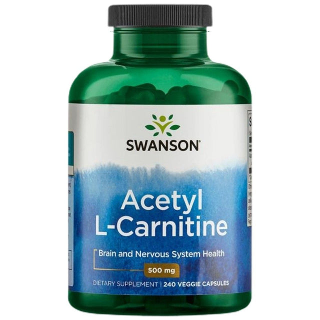 Acetyl L-Carnitine 500 mg - 240 капсули  Swanson - Nutra Best Bulgaria
