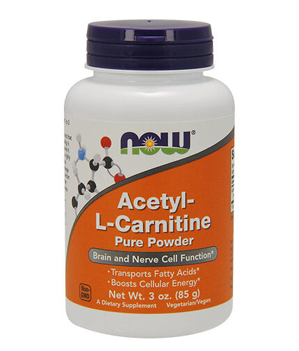 Acetyl L-Carnitine Powder - 85 грама  NOW Foods - Nutra Best Bulgaria