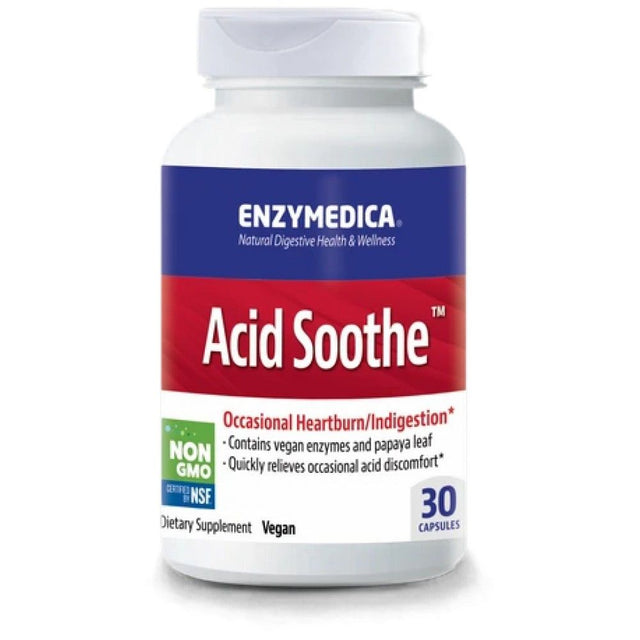 Acid Soothe | with Marshmallow & Papaya - 30 капсули  Enzymedica - Nutra Best Bulgaria