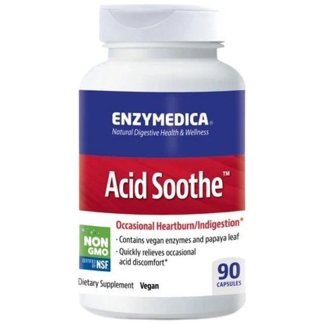 Acid Soothe | with Marshmallow & Papaya - 90 капсули  Enzymedica - Nutra Best Bulgaria