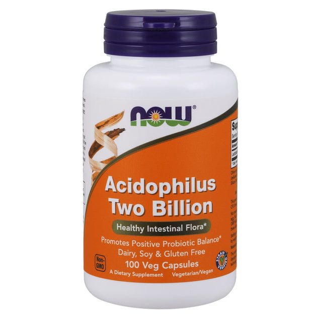 Acidophilus Two Billion - 100 капсули  NOW Foods - Nutra Best Bulgaria