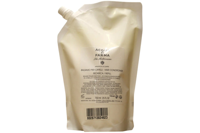 Acqua di Parma, Blu Mediterraneo Arancia di Capri, Hair Conditioner, Silky, Refill, 750 ml  Acqua di Parma - Nutra Best Bulgaria