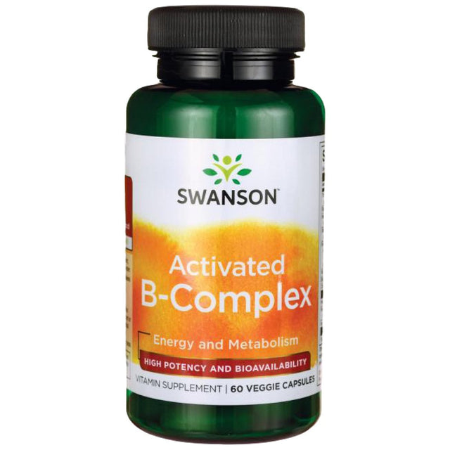 Activated B-Complex High Potency and Bioavailability 430 mg - 60 капсули  Swanson - Nutra Best Bulgaria