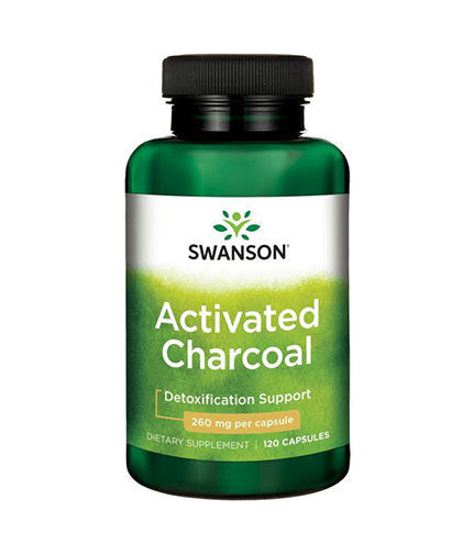 Activated Charcoal 260 mg - 120 капсули  Swanson - Nutra Best Bulgaria