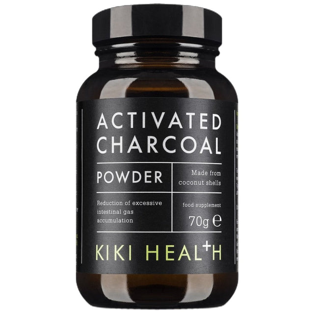 Activated Charcoal Powder - 70 грама  KIKI Health - Nutra Best Bulgaria