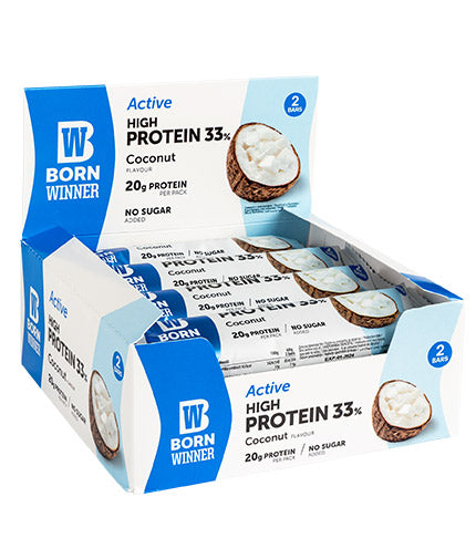 Active 33% High Protein Bar - 12 x 60 грама  Born Winner - Nutra Best Bulgaria