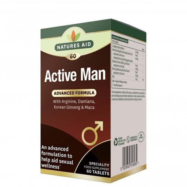 Формула за мъже (Active Man) 60 таблетки NaturesAid  Natures Aid - Nutra Best Bulgaria