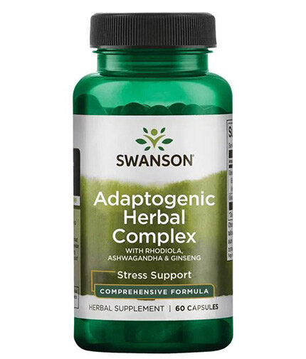 Adaptogenic Herbal Complex | with Rhodiola Ashwagandha Ginseng - 60 капсули  Swanson - Nutra Best Bulgaria