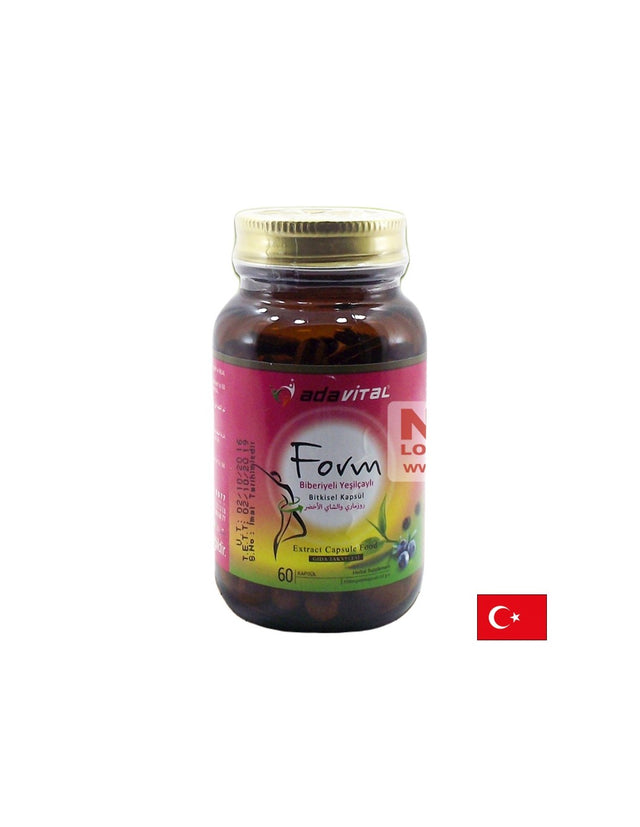 Билкова формула за детокс и отслабване - Adavital Form, 60 капсули  Nurs Lokman Hekim - Nutra Best Bulgaria