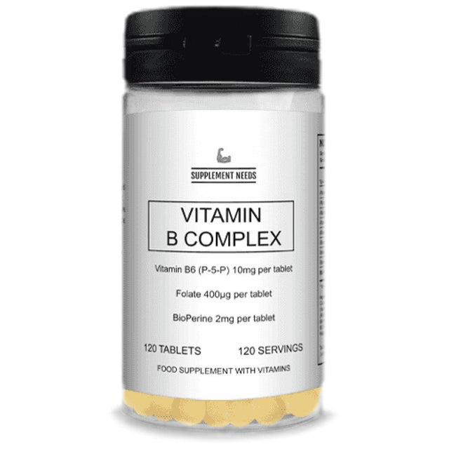 Advanced Vitamin B Complex - 120 Таблетки  Supplement Needs - Nutra Best Bulgaria
