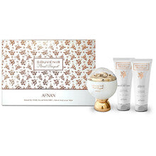 Afnan - Souvenir Floral Bouquet Gift set EDP 100 ml, shower gel 100 ml and body lotion 100 ml - 100ml - Nutra Best