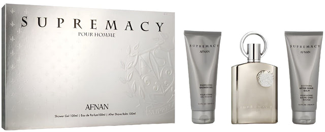 Afnan - Supremacy Silver Gift set EDP 100 ml, shower gel 100 ml and aftershave balm 100 ml - 100ml  AFNAN - Nutra Best Bulgaria