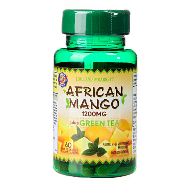 African Mango 1200 mg / with Green Tea - 60 каплети  Holland and Barrett - Nutra Best Bulgaria
