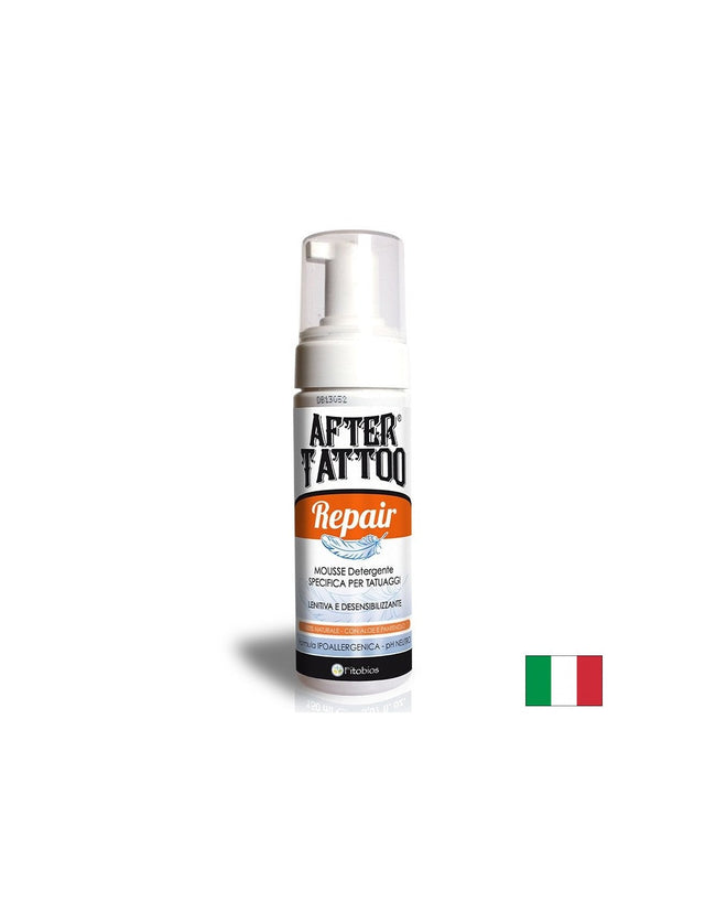 Почистваща мус-пяна за нова татуировка – С алое и пантенол, After Tattoo Repair, 100 ml  Fitobios - Nutra Best Bulgaria