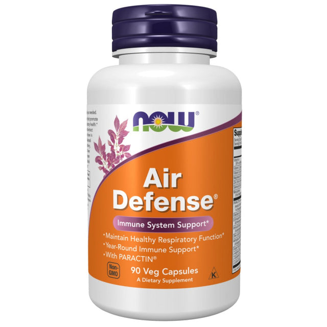 Air Defense® | Healthy Respiratory Function - 90 капсули  NOW Foods - Nutra Best Bulgaria
