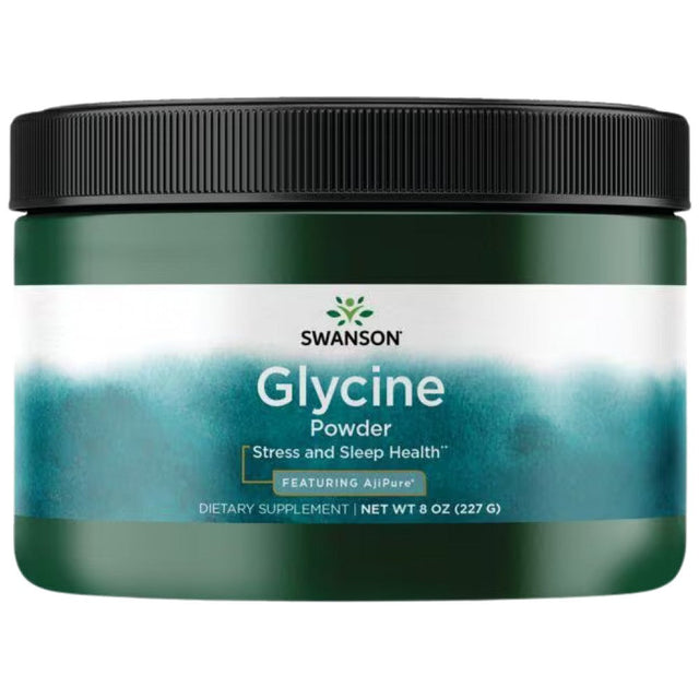 AjiPure Glycine Powder - 227 грама  Swanson - Nutra Best Bulgaria