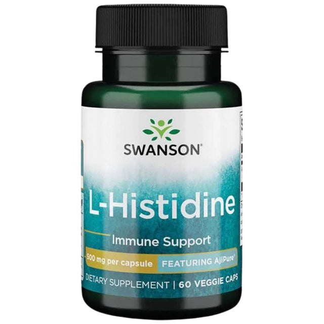 AjiPure L-Histidine 500 mg 60 капсули  Swanson - Nutra Best Bulgaria