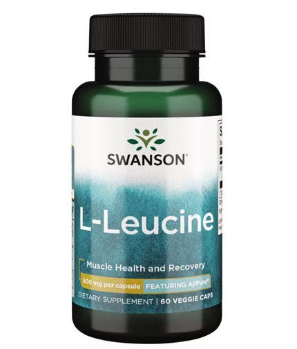 AjiPure L-Leucine - Pharmaceutical Grade 500 mg - 60 капсули  Swanson - Nutra Best Bulgaria