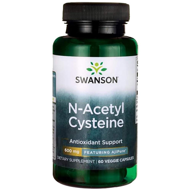 AjiPure N-Acetyl Cysteine 600 mg 60 капсули  Swanson - Nutra Best Bulgaria