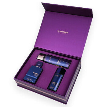 Al Haramain - Amber Oud Dubai Night Dárková sada Extrait de parfum 75 ml, extrait de parfum 30 ml a tělový závoj 250 ml - 75ml  Al Haramain - Nutra Best Bulgaria