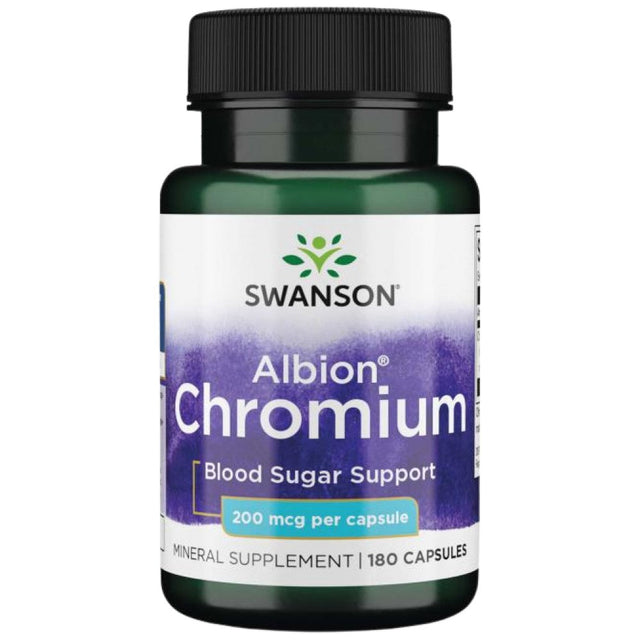 Albion Chelated Chromium 200 mcg 180 капсули  Swanson - Nutra Best Bulgaria