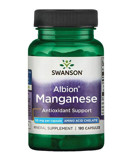 Albion Chelated Manganese 10 mg - 180 капсули  Swanson - Nutra Best Bulgaria