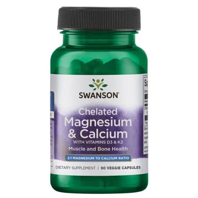 Albion Magnesium & Calcium / with Vitamin D3 & K2 - 90 капсули  Swanson - Nutra Best Bulgaria