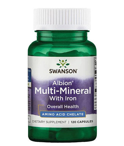 Albion Multi-Mineral With Iron - 120 капсули  Swanson - Nutra Best Bulgaria