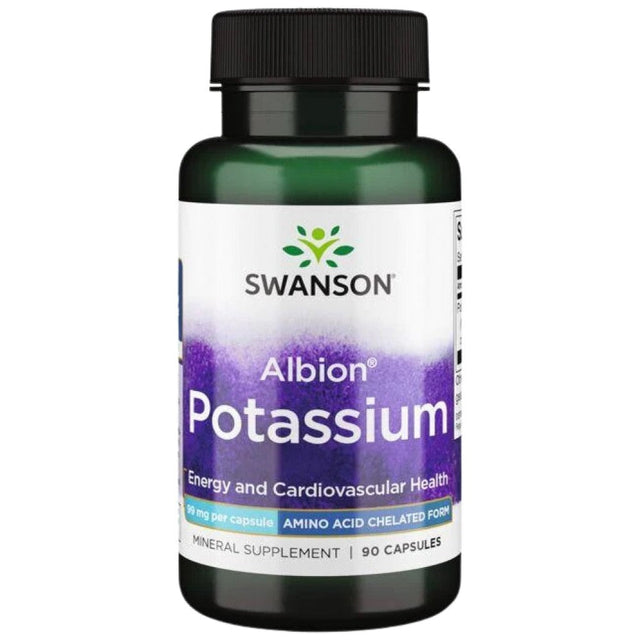 Albion Potassium 99 mg 90 капсули  Swanson - Nutra Best Bulgaria