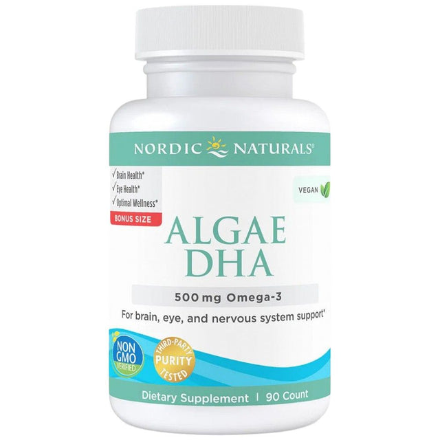 Algae DHA 500 mg - 90 Гел капсули  Nordic Naturals - Nutra Best Bulgaria